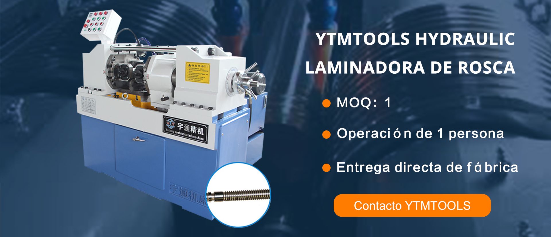 Гидравлический баннер YTMTOOLS Laminadora de Rosca